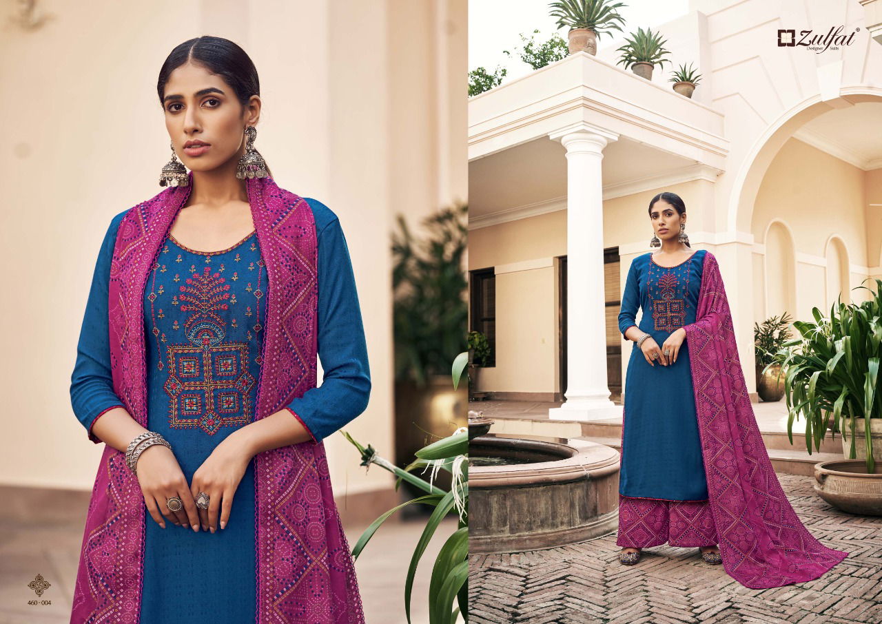 Zulfat Sohni Festive Wear Pashmina Whole Sale Dress Material Collection 